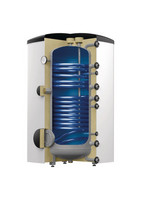 Reflex Speicher Storatherm Aqua Solar, Folienmantel, mit 2 Glattrohrwärmeübertragern, weiß