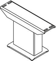 Kermi Fixkonsole, für Bodenmontage, weiß