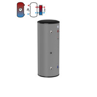 Flamco Ladespeicher LS-E, Edelstahl, silber, mit Isolierung