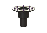 Kessel Bodenablauf-Grundkörper Ecoguss, Auslauf senkrecht, mit Pressdichtungsflansch