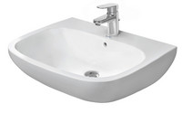 Duravit Waschtisch D-Code, mit Hahnloch, Überlauf, Hahnlochbank, weiß