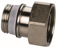 Flamco Verschraubung, Messing, selbstdichtend