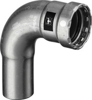 Viega Bogen Megapress S 4316.1, 90°, Stahl unlegiert, SC-Contur, Einsteckende