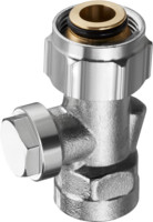 Oventrop Absperrverschraubung Combi 3, Messing vernickelt