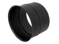 Bertrams Wandfutter ST-Pu, einfach, 120 mm lang, 1 mm, pulverbeschichtet, schwarz