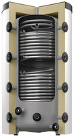 Reflex Pufferspeicher Storatherm Heat Combi, mit Isolierung, mit 2 Glattrohrwärmeübertragern, silber