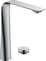 Duravit Elektronik-2-Loch-Waschtisch-Armatur XL D.1, Ausladung 180 mm, mit Steckernetzteil, ohne Zugstangen-Ablaufgarnitur