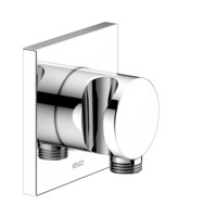 KEUCO Schlauchanschluss IXMO, mit Brausehalter, Rosette eckig