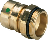 Viega Übergangsstück Geopress 9621TW, Rotguss, mit SC-Contur, mit O-Ring