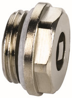 Flamco Luftstopfen A, Standard, Messing vernickelt