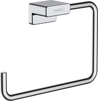 hansgrohe Handtuchring AddStoris, schwenkbar, Wandmontage, Metall