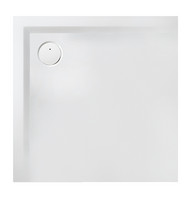 FORMAT Design 2.0 Duschwanne Mineralguss, weiß, Ablauf in der Ecke