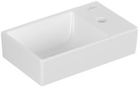 V&B Handwaschbecken AVENTO, 36 x 22 cm, 1 Hahnloch, ohne Überlauf, links