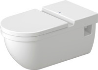 Duravit Wand-Tiefspül-WC Starck 3 Vital, 37 x 70 cm, 6 l, barrierefrei