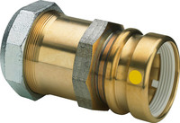 Viega Übergangsstück Geopress G 9613.3G, Rotguss, für PE-Rohr auf Stahlrohr