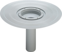 Viega Balkon-/Terrassenablauf-Grundkörper Advantix 4944.21, Kunststoff grau, Ablauf senkrecht