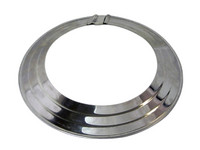 Bertrams Rosette ALU, verstellbar, mit Klammer, Edelstahl