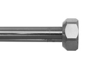 Gampper Kupferrohr, 1/2" Bördelrand/Mutter/Dichtung, glatt, verchromt