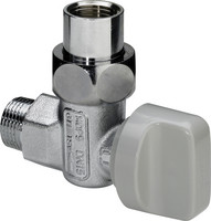 Viega Gasgerätekugelhahn G2109T, Messing verchromt, Eck, mit TAE