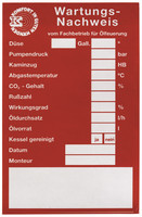Flamco Wartungsetikett, selbstklebend, 75 x 120 mm