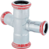 Geberit Kreuzstück Mapress C-Stahl, 30°, reduziert, außen verzinkt