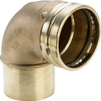 Viega XL-Bogen Sanpress 2216.1XL, 90°, Rotguss, Einsteckende