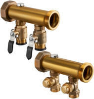 Oventrop Heizkreis-Verteiler Multidis SFI, flachdichtend, Heizen/Kühlen, Messing