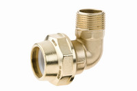 BEULCO PE-Winkelstück 8830, 90°, Messing, ohne Stützrohr