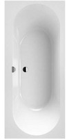V&B Rechteck-Badewanne Oberon 2.0, 170 x 75 cm, Ablauf mittig, Quaryl