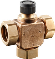Oventrop Dreiwege-Mischventil Tri-CTR, mit Überwurfmutter, flachdichtend, Rotguss