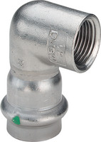 Viega Winkel Sanpress Inox 2314.2, 90°, Stahl nichtrostend, SC-Contur