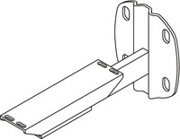 Kermi Fixkonsole, für Wandbefestigung, weiß