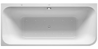 Duravit Whirlwanne Happy D.2, 180 x 80 cm, Ecke links, 2 Rückenschrägen, weiß