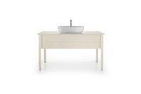 Duravit Waschtisch-Konsole Luv, 138,8 x 59,5 x 2 cm, aus Quarzstein, mit 1 Ausschnitt