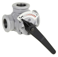 Resideo Dreiwege-Mischer, Muffenausführung, PN 6, Grauguss