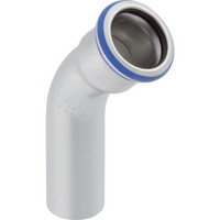 Geberit Bogen Mapress, 45°, mit Einschubende, Edelstahl