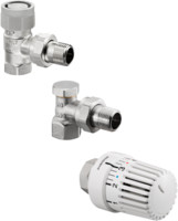 Oventrop Thermostatventil-Set Uni LH, Eckform, mit Thermostat