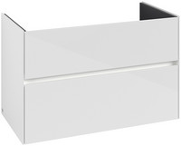 V&B Waschtischunterschrank Collaro, 96,1 x 61 x 48 cm, Waschbecken mittig, LED-Beleuchtung 7W