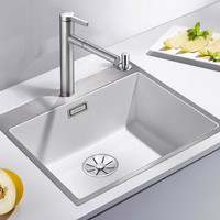 Blanco Becken SUBLINE 500-IF/ASteelFrame SILGRANIT, mit Ablauffernbedienung mit Zugknopf