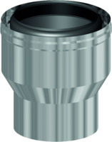 Almeva Kesselanschluss-Messstück LIB, PPH/Edelstahl glänzend