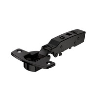 Sensys Dicktürscharnier ohne Schließautomatik in obsidianschwarz