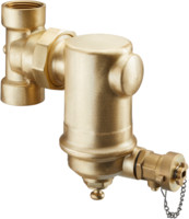 Oventrop Schlammabscheider, PN 16, vertikal, mit Magnetitabscheider, Messing