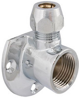 FORMAT Tec Wandscheibe, mit Quetschverschraubung, verchromt