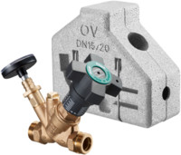 Oventrop Strangregulierventil Aquastrom C, beiderseits AG, mit Dämmung