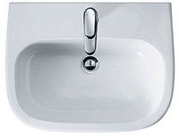 Duravit Waschtisch D-Code Med, mit Hahnloch und Hahnlochbank, ohne Überlauf, weiß