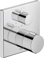 Duravit Fertigmontageset, UP-Thermostat, Rosette eckig