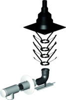 Almeva Abgassystem Grundpaket 7 LIK, starr, raumluftabhängig, Kunststoff