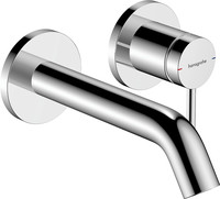hansgrohe Einhebel-Waschtisch-Armatur Tecturis S, UP, für Wandmontage, Ausladung 165 mm