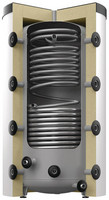 Reflex Pufferspeicher Storatherm Heat Combi, mit Isolierung, mit Glattrohrwärmeübertrager, silber