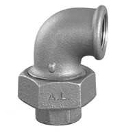 Gröditzer Winkelverschraubung Nr.95, IG/IG, flachdichtend, verzinkt